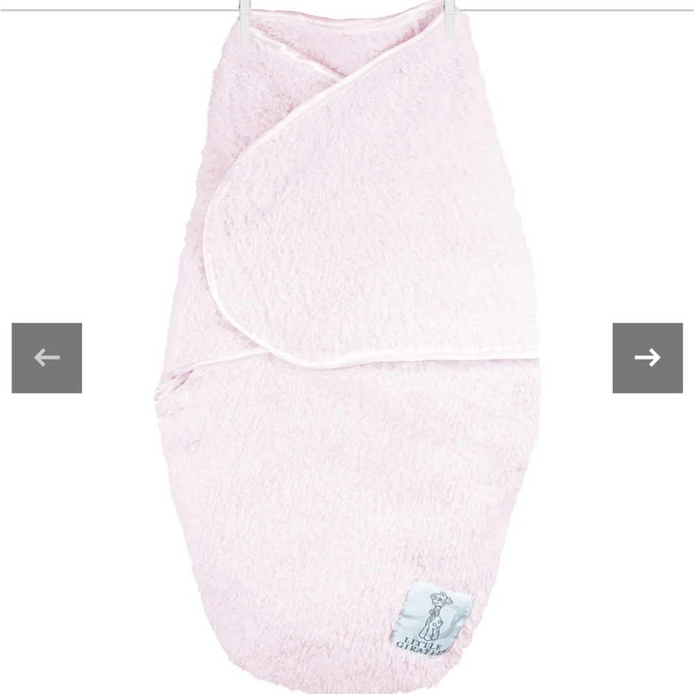 Little Giraffe Chenille Velcro Swaddle